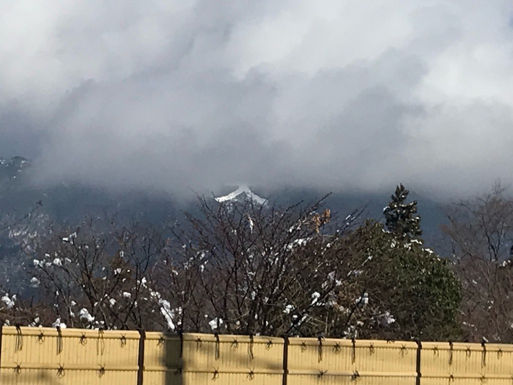 箱根、雪景色