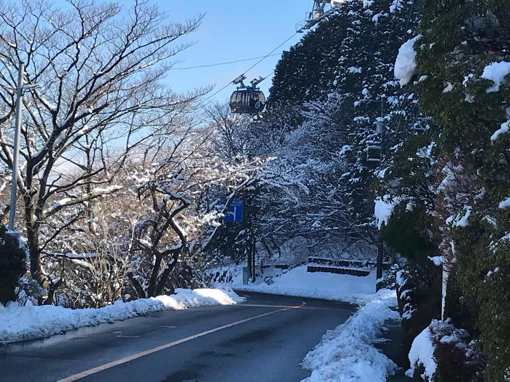 箱根、雪景色