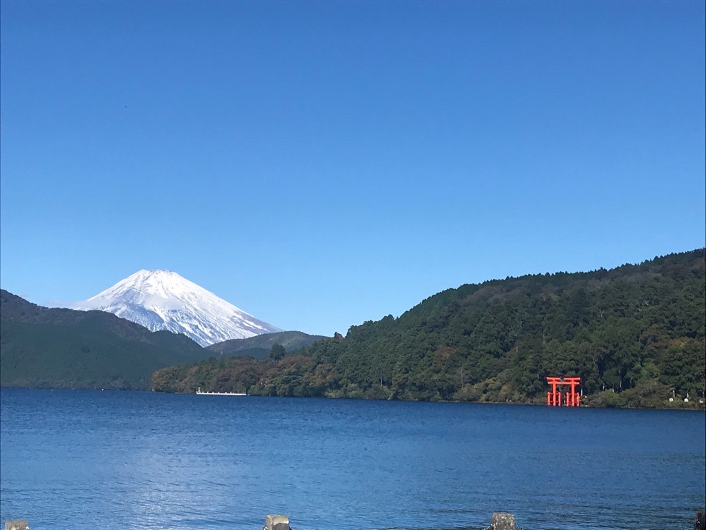 箱根　芦ノ湖　富士山